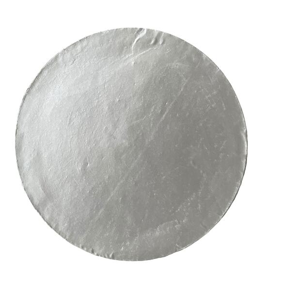 TIRAMISU Hand Beaded Placemat 15in Metallic SILVER Holiday Glam Decor New - Picture 9 of 14